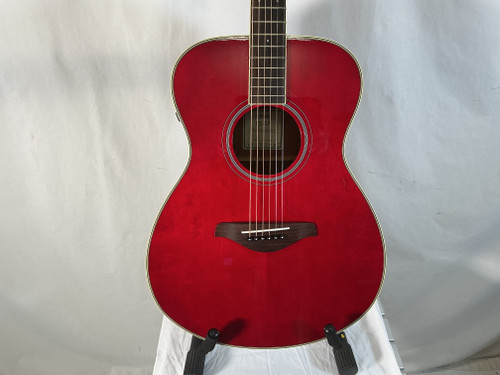 Vist Large View of Product Image Which is Used Yamaha FS-TA TRANSACOUSTIC Solid Top Acoustic Guitar Red