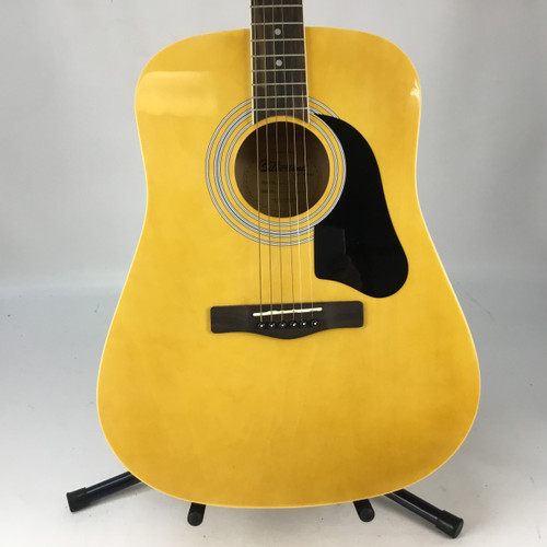 Vist Large View of Product Image Which is Used Silvertone ACOUSTIC Laminate Top Acoustic Guitar Natural 41110-S000070364