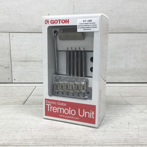 Vist Large View of Product Image Which is Used Gotoh VT-100 Aged Chrome Tremolo