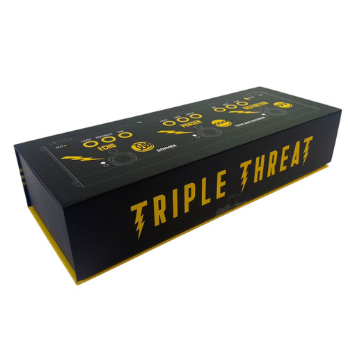 Vist Large View of Product Image Which is Used Donner THIRD MAN HARDWARE TRIPLE THREAT Distortion Pedal