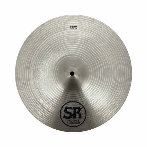 Vist Large View of Product Image Which is Used Sabian 15-INCH SR2 FACTORY RENEWED THIN CRASH Cymbal 15"