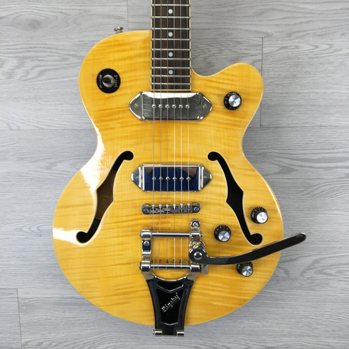 Vist Large View of Product Image Which is Used Epiphone WILDKAT AN ELECTRIC Semi-Hollow Electric Guitar Natural 6-String