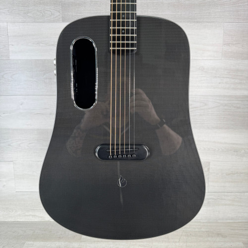 Vist Large View of Product Image Which is Used LAVA ME PRO Carbon Fiber Acoustic Guitar - Gray - Gig Bag Included