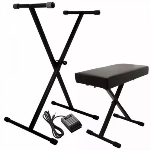 Vist Large View of Product Image Which is New ON STAGE Keyboard Bench/Stand/Pedal Kit Set 41124-MUSKPK6520