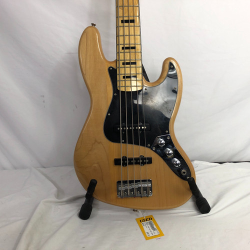 Vist Large View of Product Image Which is Used Squier CLASSIC VIBE 70S JAZZ BASS 5 STRING J Type Bass Guitar Natural 5-String