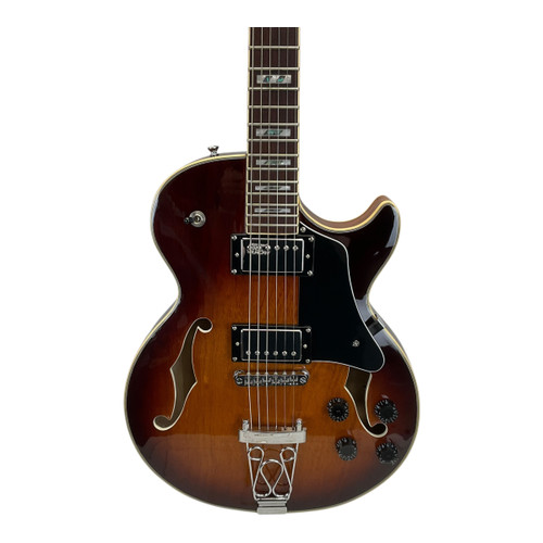 Vist Large View of Product Image Which is Used Ivy IJZ-300 Semi-hollow Electric Guitar Sunburst 6-String