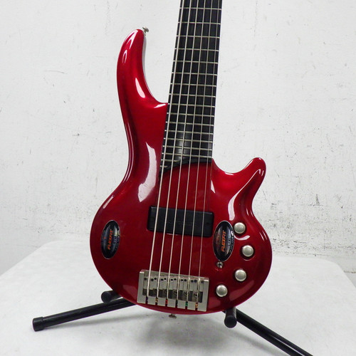 Vist Large View of Product Image Which is Used Cort Curbow 6 String Bass Red