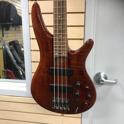 Vist Large View of Product Image Which is Used Ibanez SR700 J Type Bass Guitar Amber 4-String
