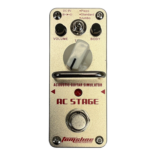 Used Tomsline Engineering AC Stage Accoustic Preamp Pedal 41117-S000051919 Vist Large View of Product Image Which is Used Tomsline Engineering AC Stage Accoustic Preamp Pedal