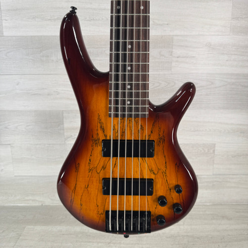 Vist Large View of Product Image Which is Used Ibanez GSR206 6-string Bass Guitar - Sunburst - AS IS - Neck Warped