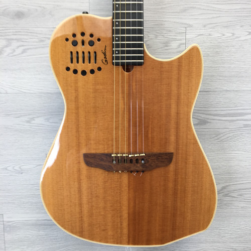 Vist Large View of Product Image Which is Used Godin MULTIAC NYLON SA W/GIG BAG Solid Top Acoustic Guitar Wood