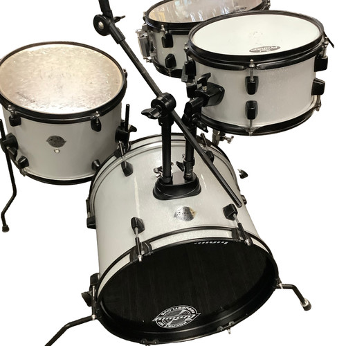 Vist Large View of Product Image Which is Used Ludwig 4PC QUESTLOVE POCKET KIT Drum Shell Kit Silver/Gray Other