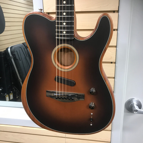 Vist Large View of Product Image Which is Used Fender AMERICAN ACOUSTASONIC TELECASTER Laminate Top Acoustic Guitar Sunburst
