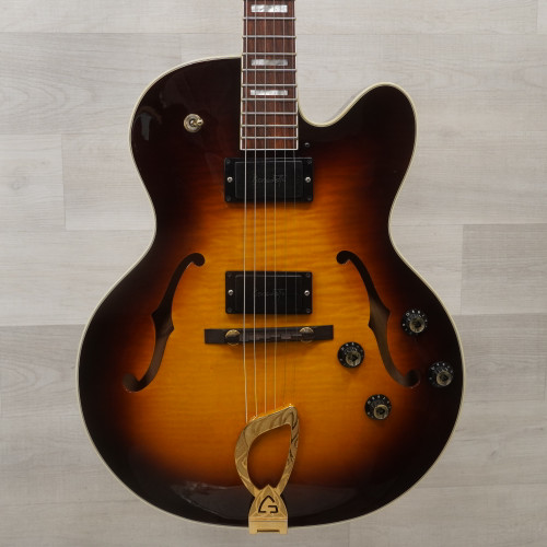 Vist Large View of Product Image Which is Used Guild X-170 Semi-hollow Electric Guitar Sunburst