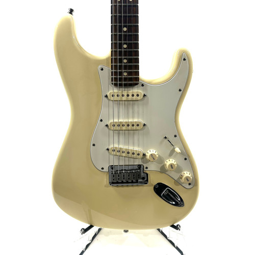 Vist Large View of Product Image Which is Used Fender Jeff Beck Stratocaster Olympic White with Rosewood Fingerboard