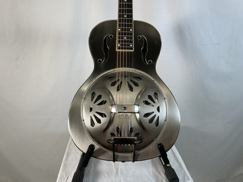 Vist Large View of Product Image Which is Used Gretsch G9221 RESONATOR Solid Top Acoustic Guitar Silver/Gray