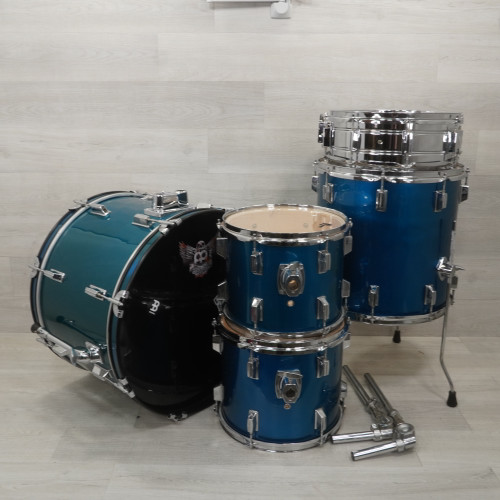 Vist Large View of Product Image Which is Used 5-piece Drum Kit - Blue - Local Pickup Only