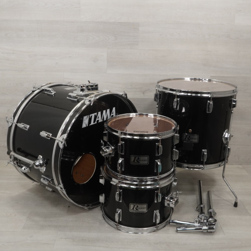 Vist Large View of Product Image Which is Used Rogers Vintage R-360 4-piece Drum Kit - Black - Local Pickup Only