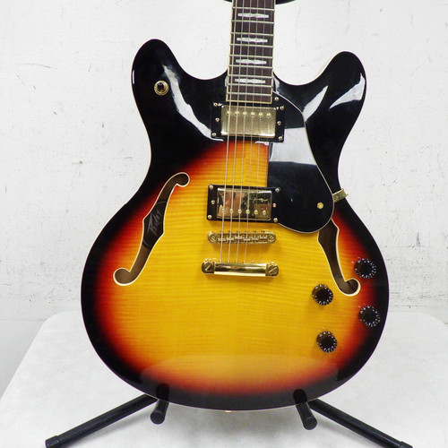 Vist Large View of Product Image Which is Used Peavey JF-1 Hollowbody Semi-Hollow Electric Guitar Sunburst
