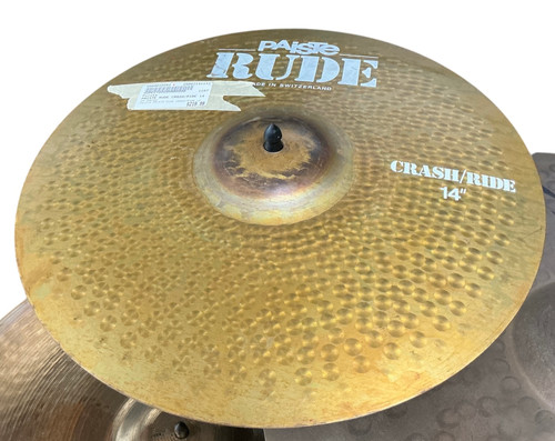 Vist Large View of Product Image Which is Used Paiste PAISTE RUDE CRASH/RIDE 14 Crash Cymbal 14"