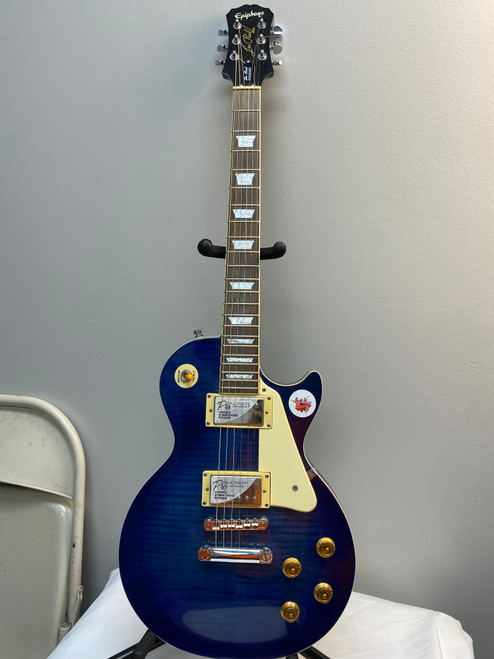 Vist Large View of Product Image Which is Used Epiphone LES PAUL STANDARD LP Type Electric Guitar Blue 6-String
