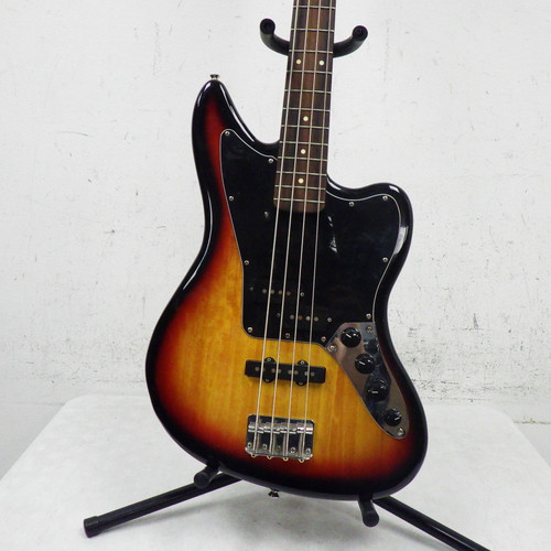 Vist Large View of Product Image Which is Used Squier Jaguar Bass Sunburst 4-String