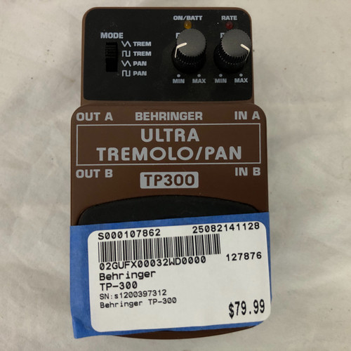 Vist Large View of Product Image Which is Used Behringer TP-300 Tremolo Pedal