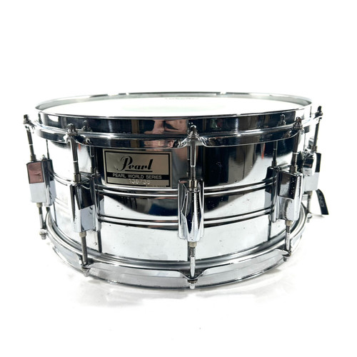 Vist Large View of Product Image Which is Used Pearl World Class Series 14 x 6.5 Inch Vintage Metal Snare Drum