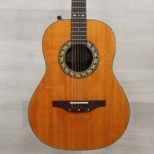 Vist Large View of Product Image Which is Used Ovation 1615-4 Vintage Solid Top Acoustic Guitar Natural AS IS