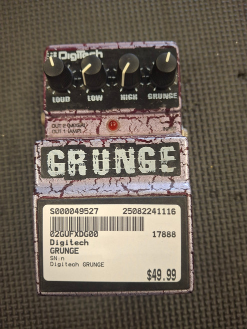 Vist Large View of Product Image Which is Used Digitech GRUNGE Guitar Effect