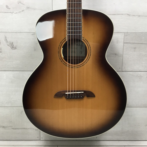 Vist Large View of Product Image Which is Used Alvarez ABT610ESHB Baritone AC/EL Solid Top Acoustic Guitar Sunburst