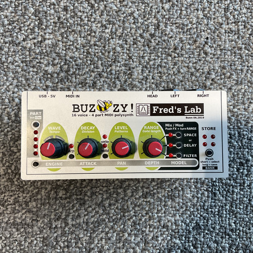 Vist Large View of Product Image Which is Used FREDS LAB BUZZY MK2 Compact Synthesizer
