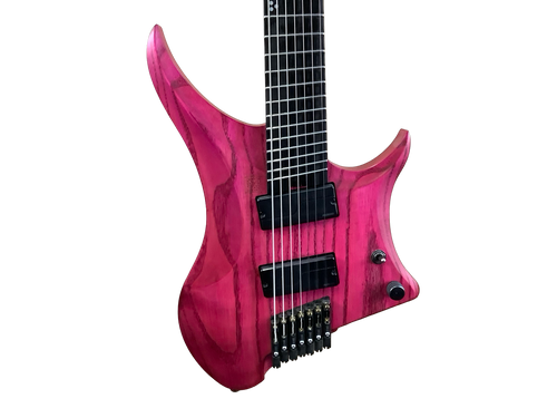 Vist Large View of Product Image Which is Used GOC MATERIA Electric Guitar Pink 7-String