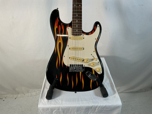 Used Eleca STRATOCASTER S Type Electric Guitar Custom Graphics 6-String 40012-S000305996 Vist Large View of Product Image Which is Used Eleca STRATOCASTER S Type Electric Guitar Custom Graphics 6-String