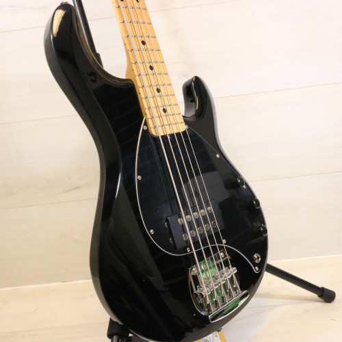 Vist Large View of Product Image Which is Used Sterling by Ernie Ball STING RAY 5 Bass Guitar Black 5-String