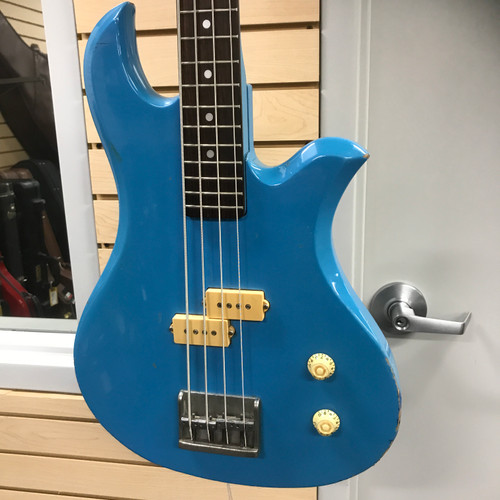 Vist Large View of Product Image Which is Used BC Rich EAGLE BASS NJ SERIES Vintage P Type Bass Guitar Blue 4-String
