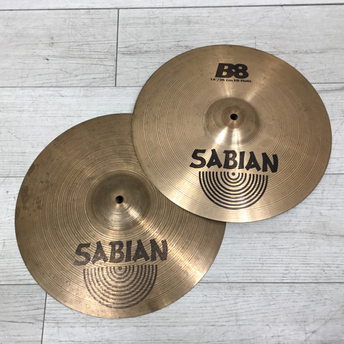Vist Large View of Product Image Which is Used Sabian B8 14" Hi Hat Cymbals