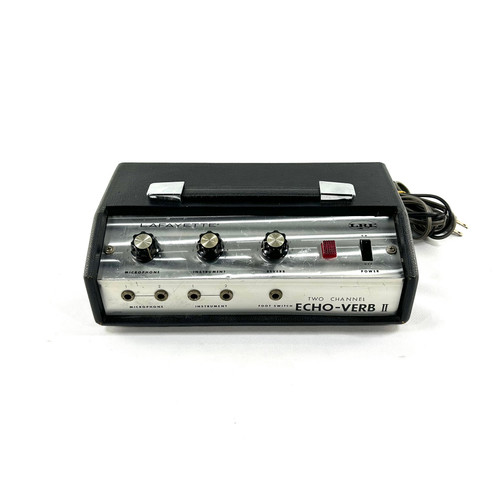 Used Lafayette Echo-Verb II Vintage Reverb Pedal Vist Large View of Product Image Which is Used Lafayette Echo-Verb II Vintage Reverb Pedal