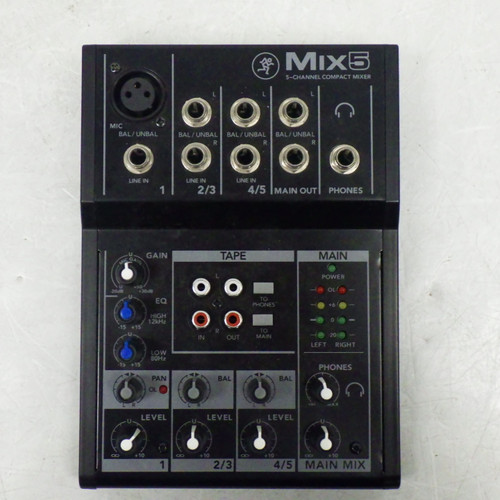 Vist Large View of Product Image Which is Used Mackie MIX 5 Compact Mixer