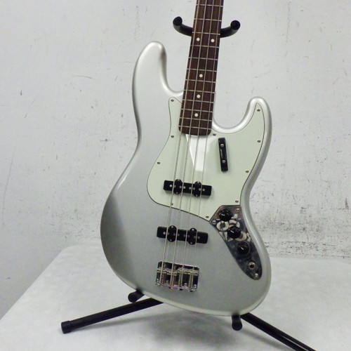 Vist Large View of Product Image Which is Used Fender FSR Jazz Bass Silver 4 String