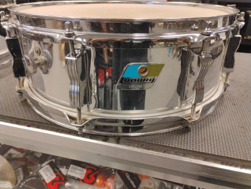 Vist Large View of Product Image Which is Used Ludwig 14X5 CHROME OVER WOOD Single Drum 14"