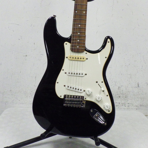 Vist Large View of Product Image Which is Used Squier Affinity Stratocaster Electric Guitar Black