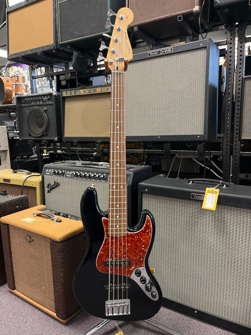 Vist Large View of Product Image Which is Used Fender 60th Anniversary DELUXE ACTIVE J BASS V J Type Bass Guitar Black 5-String