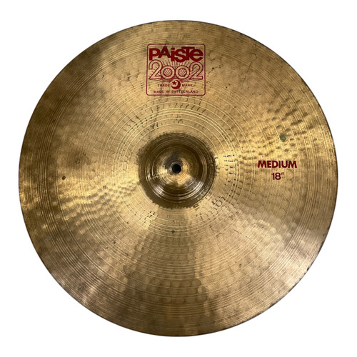 Used Paiste 2002 Medium Crash Cymbal 18" 41117-S000052204 Vist Large View of Product Image Which is Used Paiste 2002 Medium Crash Cymbal 18"