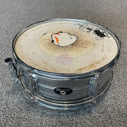 Vist Large View of Product Image Which is Used ROGERS 5.5 X 14 STEEL SNARE DRUM