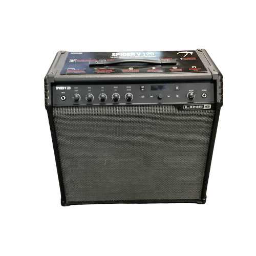 Used Line 6 SPIDER V 120 W WIRELESS XMITTER Solid State Guitar Amp 2 x 10 40083-S000153858 Vist Large View of Product Image Which is Used Line 6 SPIDER V 120 W WIRELESS XMITTER Solid State Guitar Amp 2 x 10