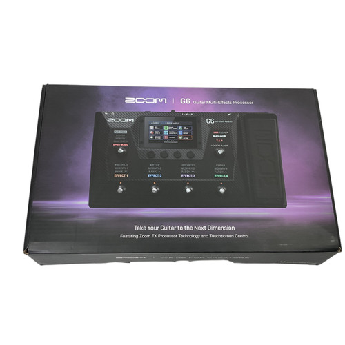Used Zoom G6 Floorboard Amp Modeling + FX 41120-S000034972 Vist Large View of Product Image Which is Used Zoom G6 Floorboard Amp Modeling + FX