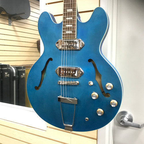 Vist Large View of Product Image Which is Used Epiphone CME EXCLUSIVE CASINO WORN Semi-Hollow Electric Guitar Blue 6-String