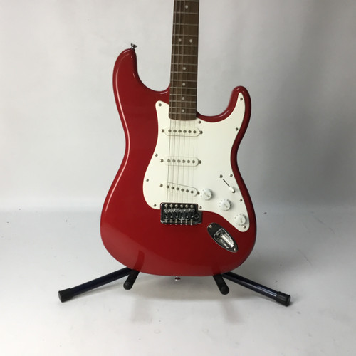 Vist Large View of Product Image Which is Used Squier STRATOCASTER S Type Electric Guitar Red 6-String