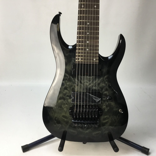 Vist Large View of Product Image Which is Used Ibanez RGA8QM Super S Electric Guitar Black 8-String